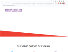Tablet Screenshot of cronopiosidiomas.com
